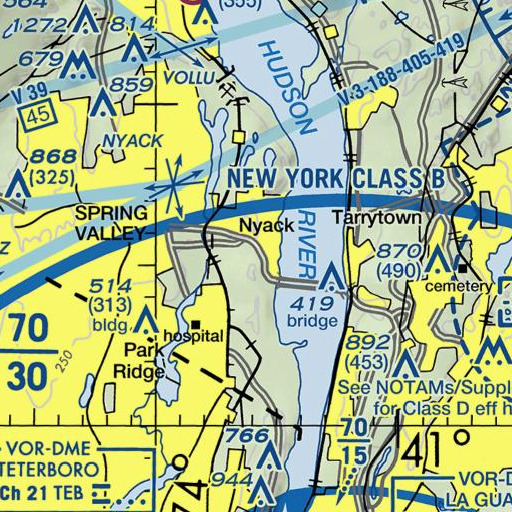 FAA VFR chart of Bailey Library, NY