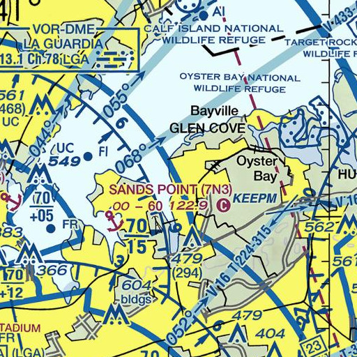 FAA VFR chart of Mosquito Neck, NY
