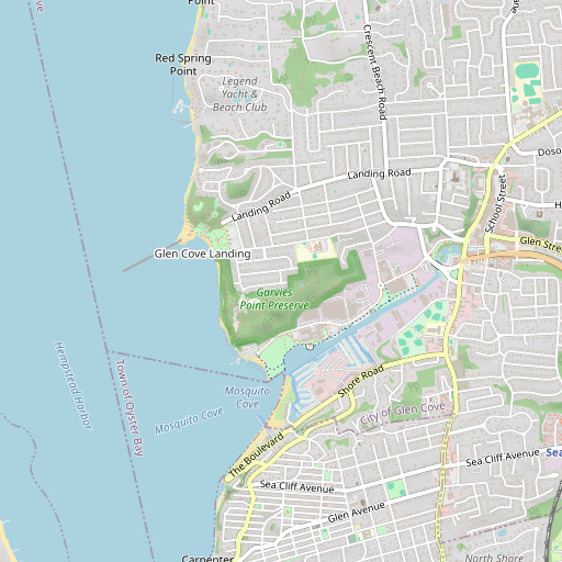 OpenStreetMap map of Mosquito Neck, NY