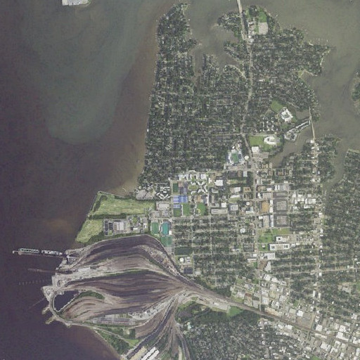Aerial imagery of Benthic Ecology Lab, VA