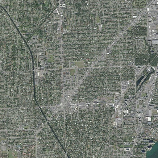 Aerial imagery of North Miami Library, FL