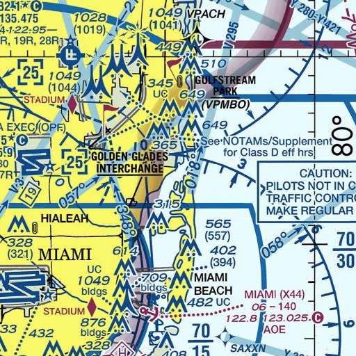 FAA VFR chart of Blue Lake Point Head Start, FL