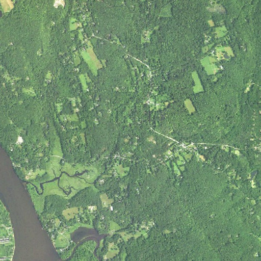 Aerial imagery of Hungerford Brook, CT