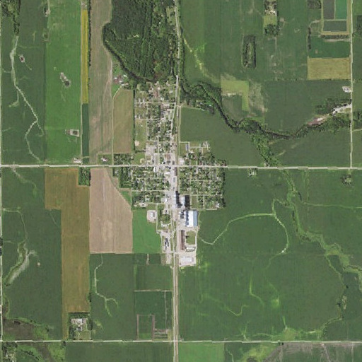 Aerial imagery of Ulen, MN