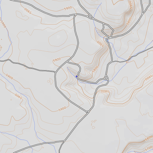 OpenTopoMap map of Howard Spring, AZ