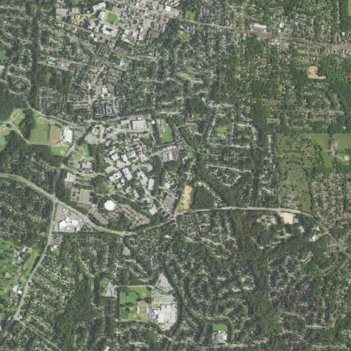 Aerial imagery of Truman Hall, VA
