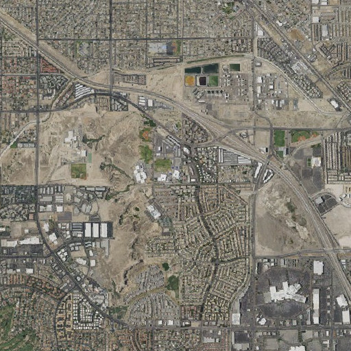 Aerial imagery of Jim Thorpe Elementary School, NV