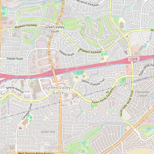 OpenStreetMap map of Neil C Twitchell Elementary School, NV