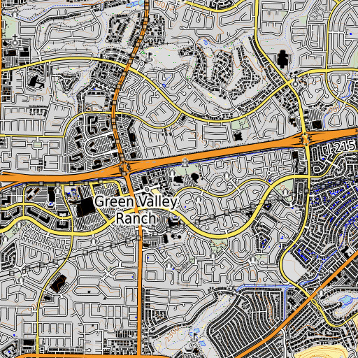 OpenTopoMap map of Neil C Twitchell Elementary School, NV