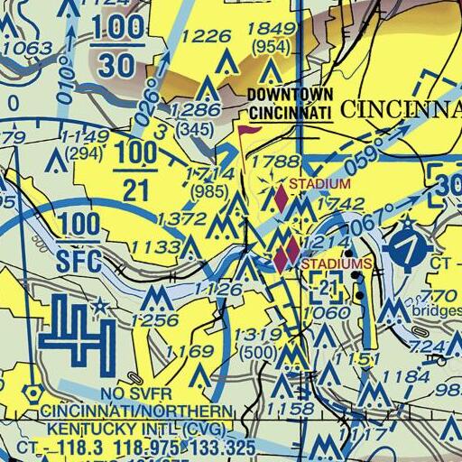 FAA VFR chart of Restoration Hall, OH