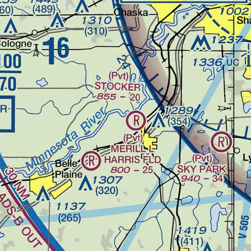 FAA VFR chart of Timberline Park, MN