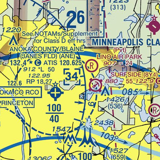 FAA VFR chart of Eastside Park, MN