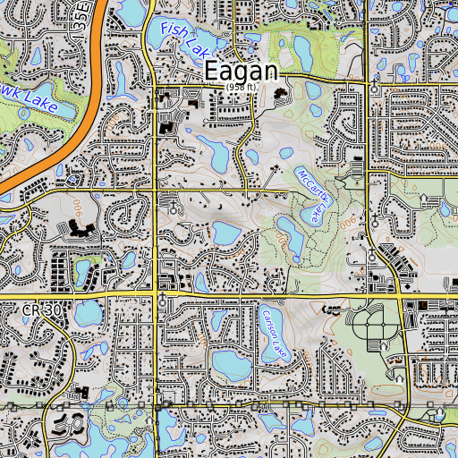 OpenTopoMap map of Berry Patch Park, MN