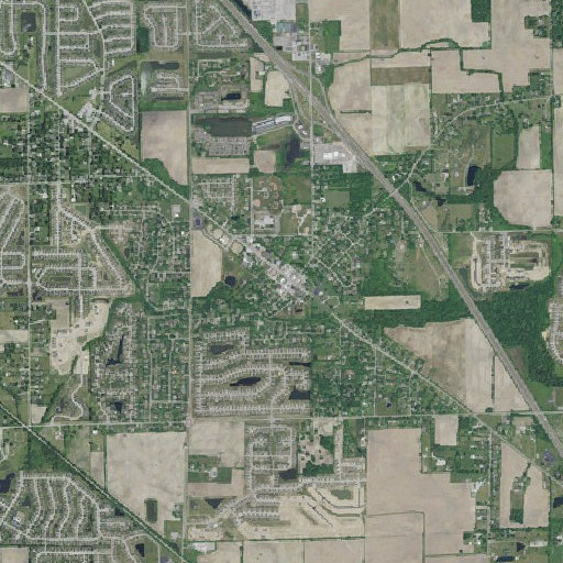 Aerial imagery of Wanamaker Post Office, IN