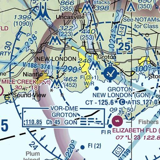 FAA VFR chart of Pepperbox Hill, CT
