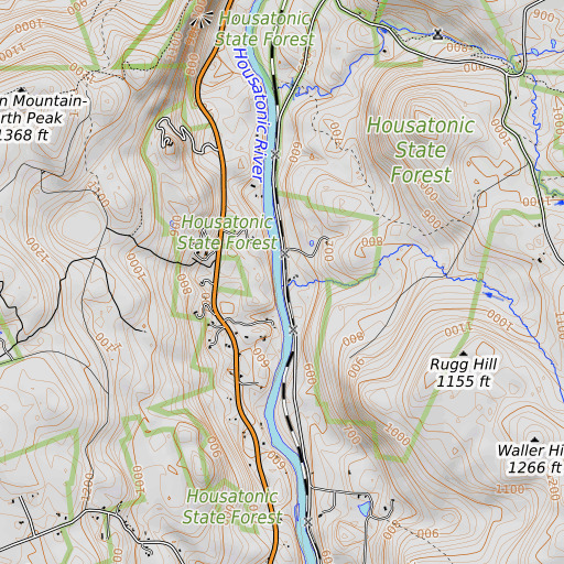 OpenTopoMap map of Preston Brook, CT