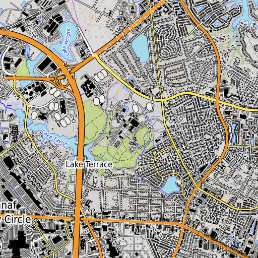 OpenTopoMap map of Boyd Dining Hall, VA