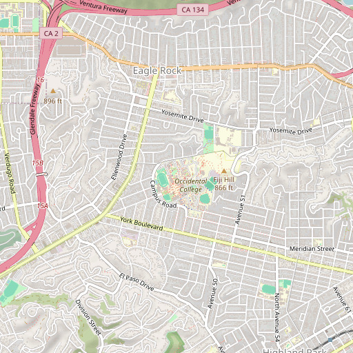 OpenStreetMap map of Samuelson Campus Pavilion, CA