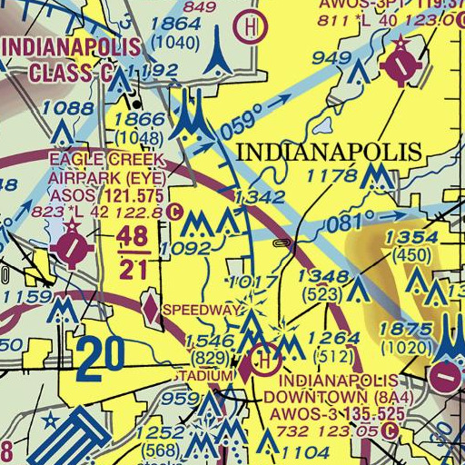 FAA VFR chart of Holcomb Building, IN