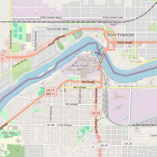 OpenStreetMap map of Smokey Bear Park, MN