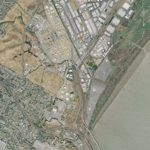 Aerial imagery of Exit 58B, CA