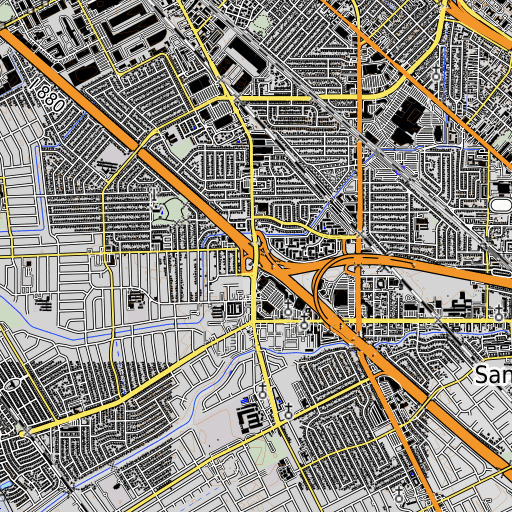 OpenTopoMap map of Exit 31, CA