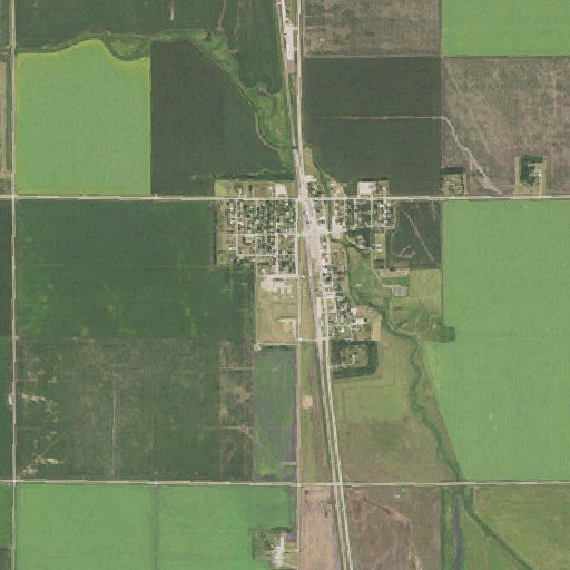 Aerial imagery of Kittson Central Elementary School, MN