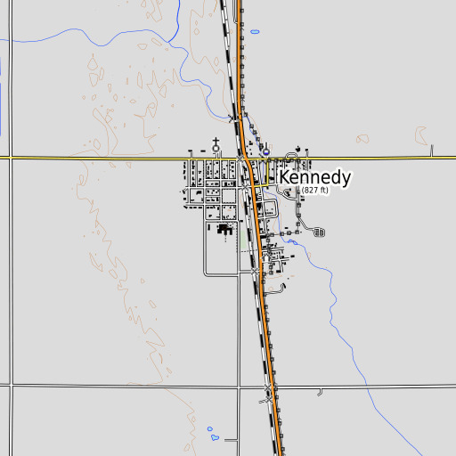 OpenTopoMap map of Kittson Central Elementary School, MN
