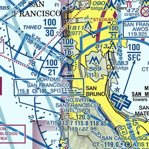 FAA VFR chart of Exit 508, CA