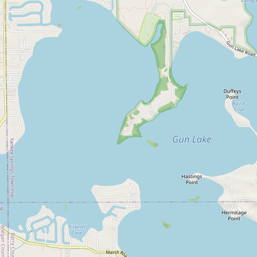 OpenStreetMap map of Murphys Point, MI