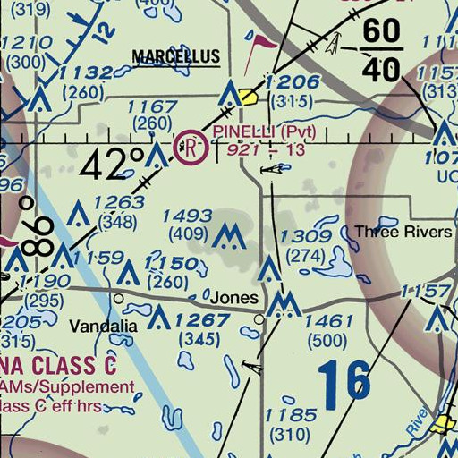 FAA VFR chart of Bald Hill, MI