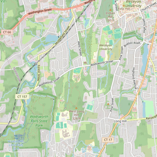 OpenStreetMap map of Snow School, CT