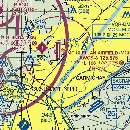 FAA VFR chart of Exit 14B, CA