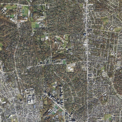 Aerial imagery of Reverend Francis X Knott, Society of Jesus, Humanities Center, MD