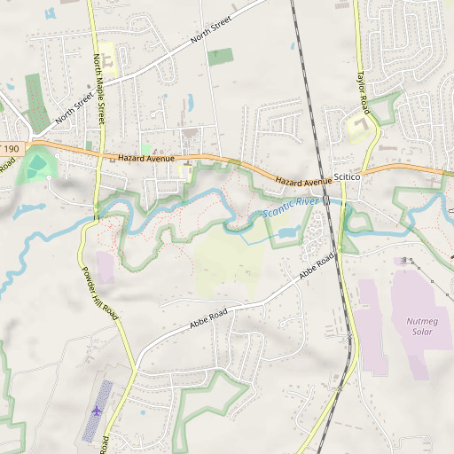 OpenStreetMap map of Stowes Pond, CT