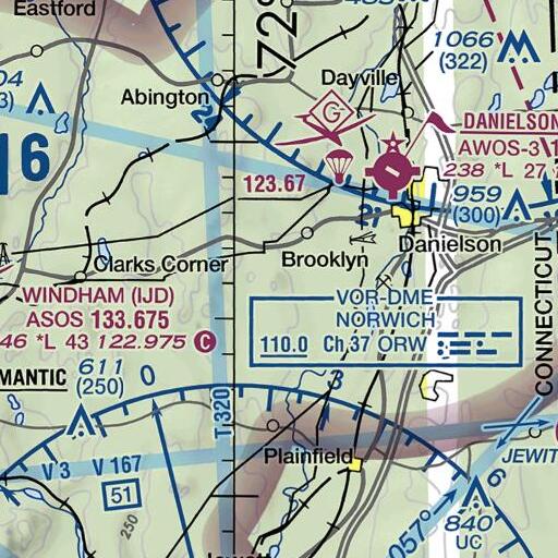 FAA VFR chart of Tatnic Hill, CT