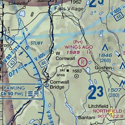 FAA VFR chart of The Ballyhack, CT