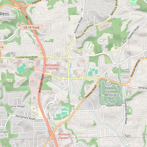 OpenStreetMap map of Annex Building, PA