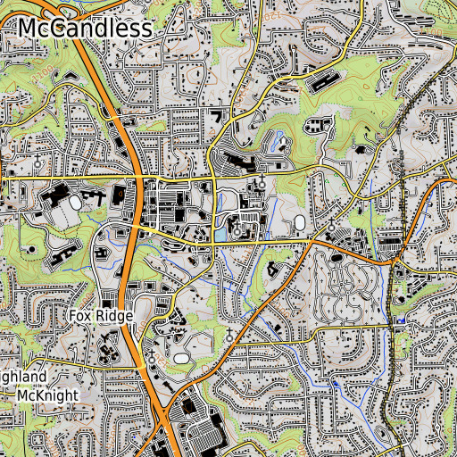 OpenTopoMap map of Annex Building, PA