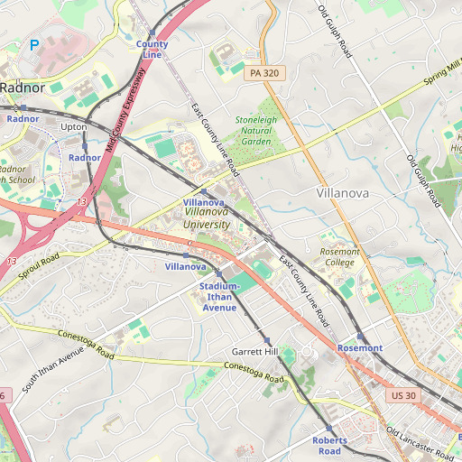 OpenStreetMap map of Connelly Center, PA