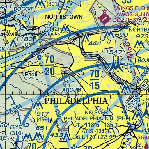 FAA VFR chart of Structural Engineering Laboratory, PA