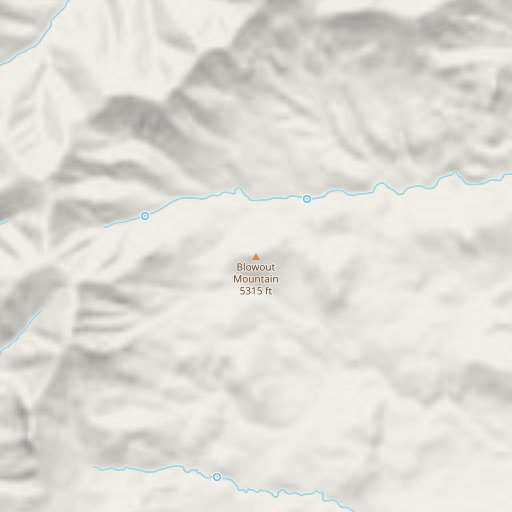 OpenStreetMap map of Blowout Mountain, AZ