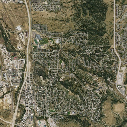 Aerial imagery of Castle Rock Elementary School, CO