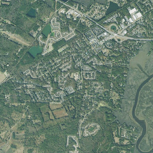 Aerial imagery of Georgetown Elementary School, GA