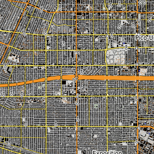 OpenTopoMap map of Exit 10, CA