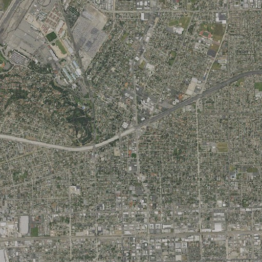 Aerial imagery of Exit 45B, CA