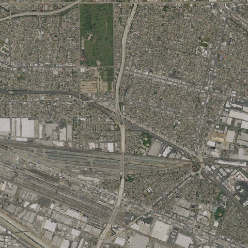 Aerial imagery of Exit 18A, CA