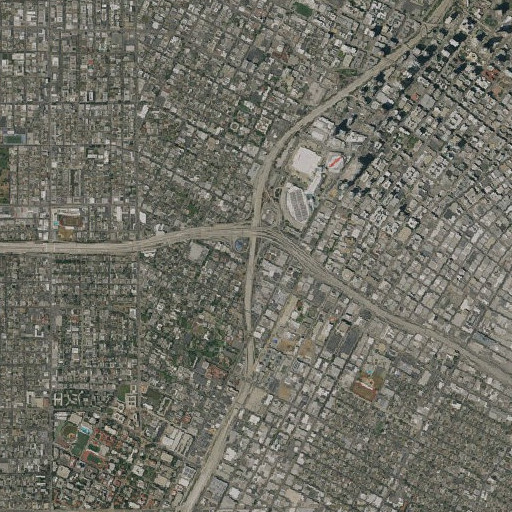 Aerial imagery of Exit 21, CA