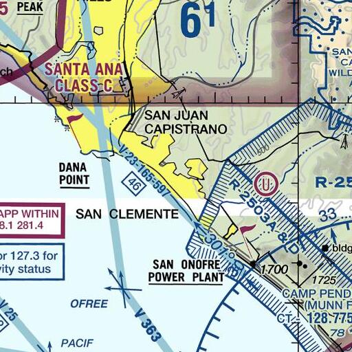 FAA VFR chart of Exit 76, CA