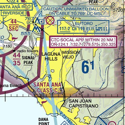 FAA VFR chart of Exit 88, CA